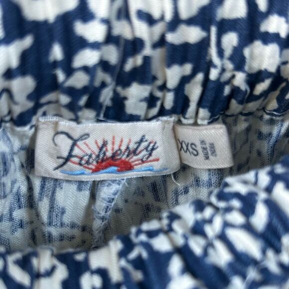 Faherty Marina Seersucker Short In Navy Sunrise Floral Size XXS Gently Used - Picture 5 of 7